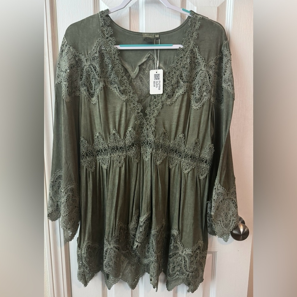 Lace Trim Top